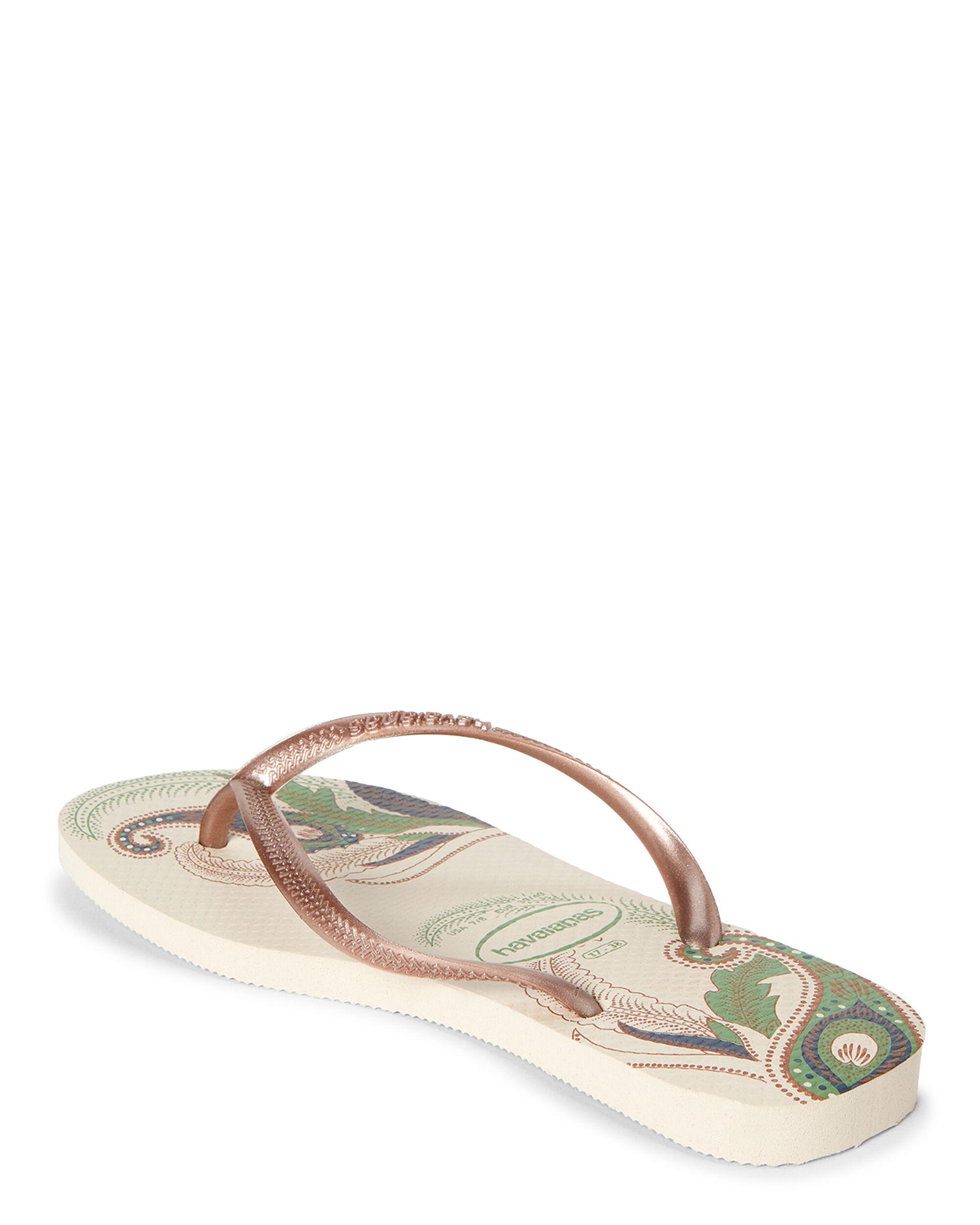  Havaianas  Beige Slim Organic Flip Flops  in Natural Lyst