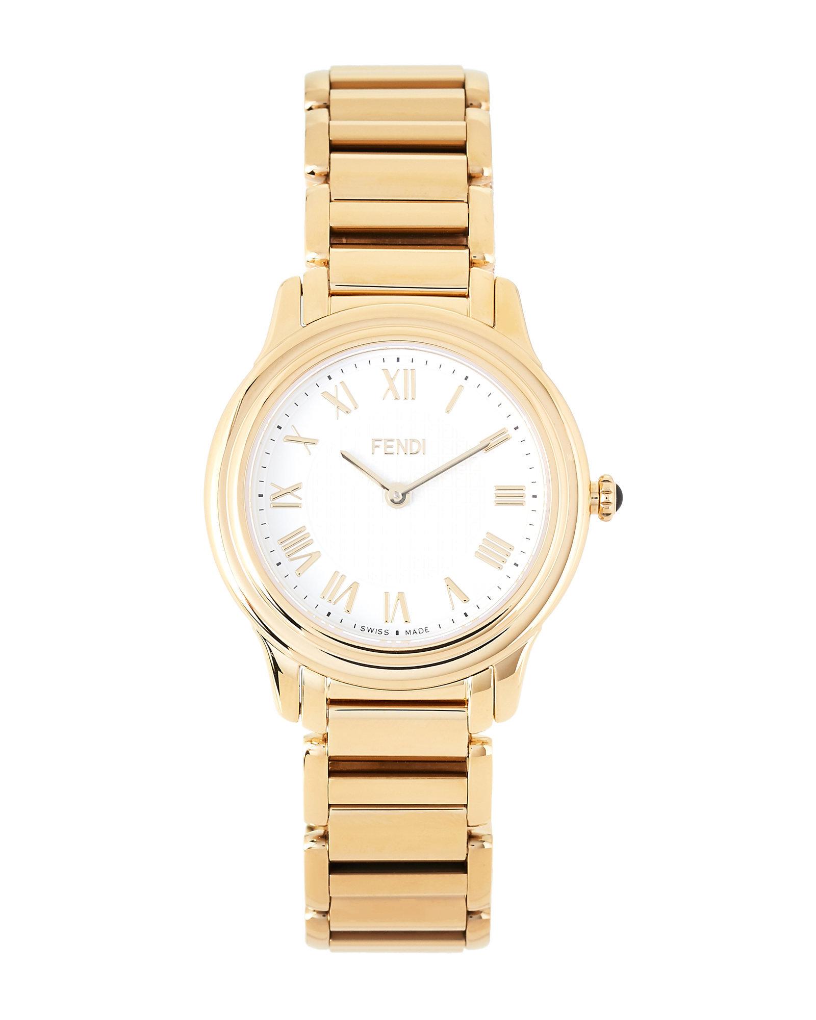 fendi classico watch gold