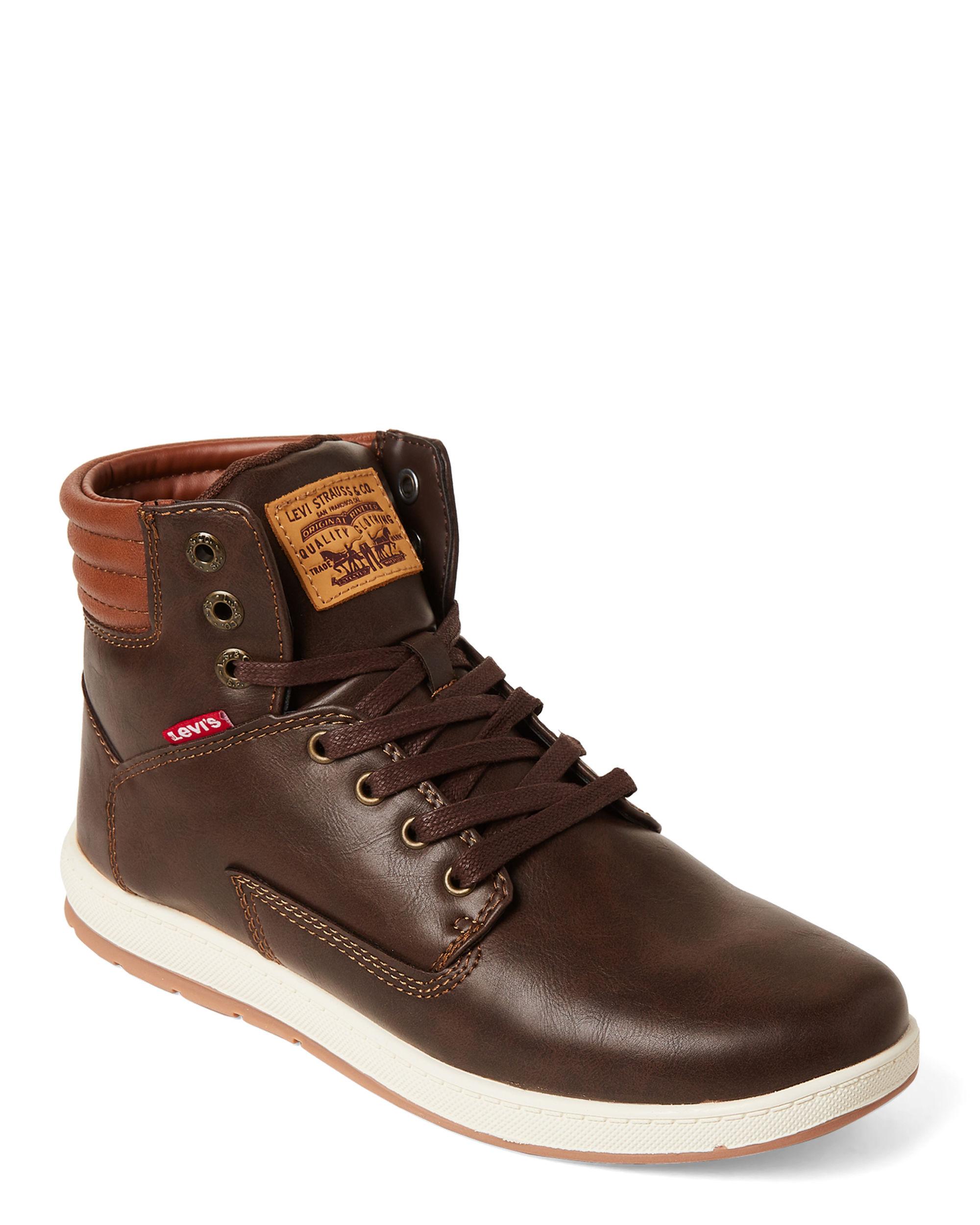 levi high top boots