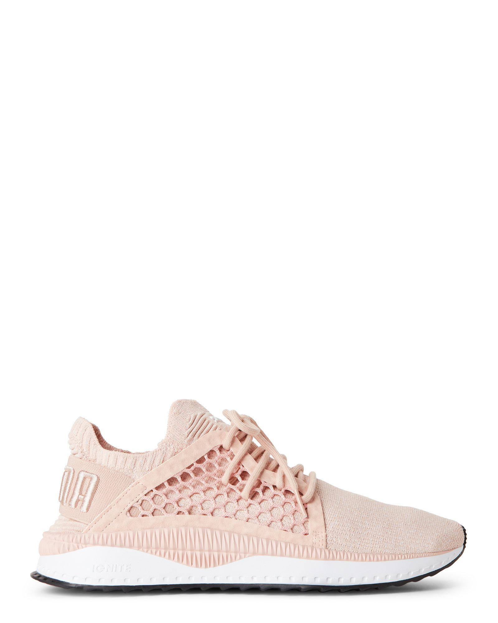 PUMA Cameo Rose \u0026 White Tsugi Netfit Evoknit Sneakers in Pink - Lyst