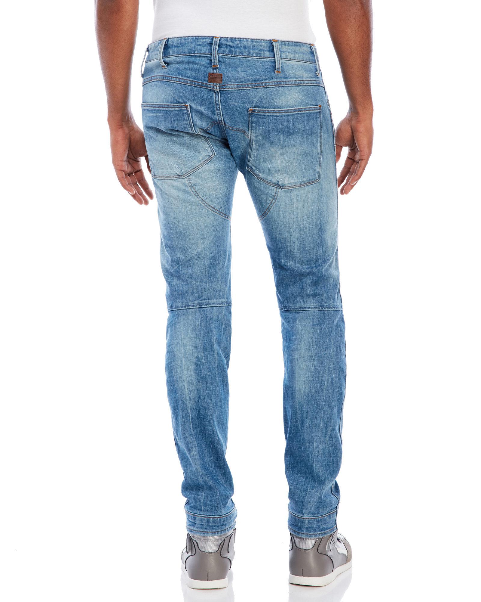 G-Star RAW Denim Deconstructed 3d Tapered Jeans in Blue for Men - Lyst