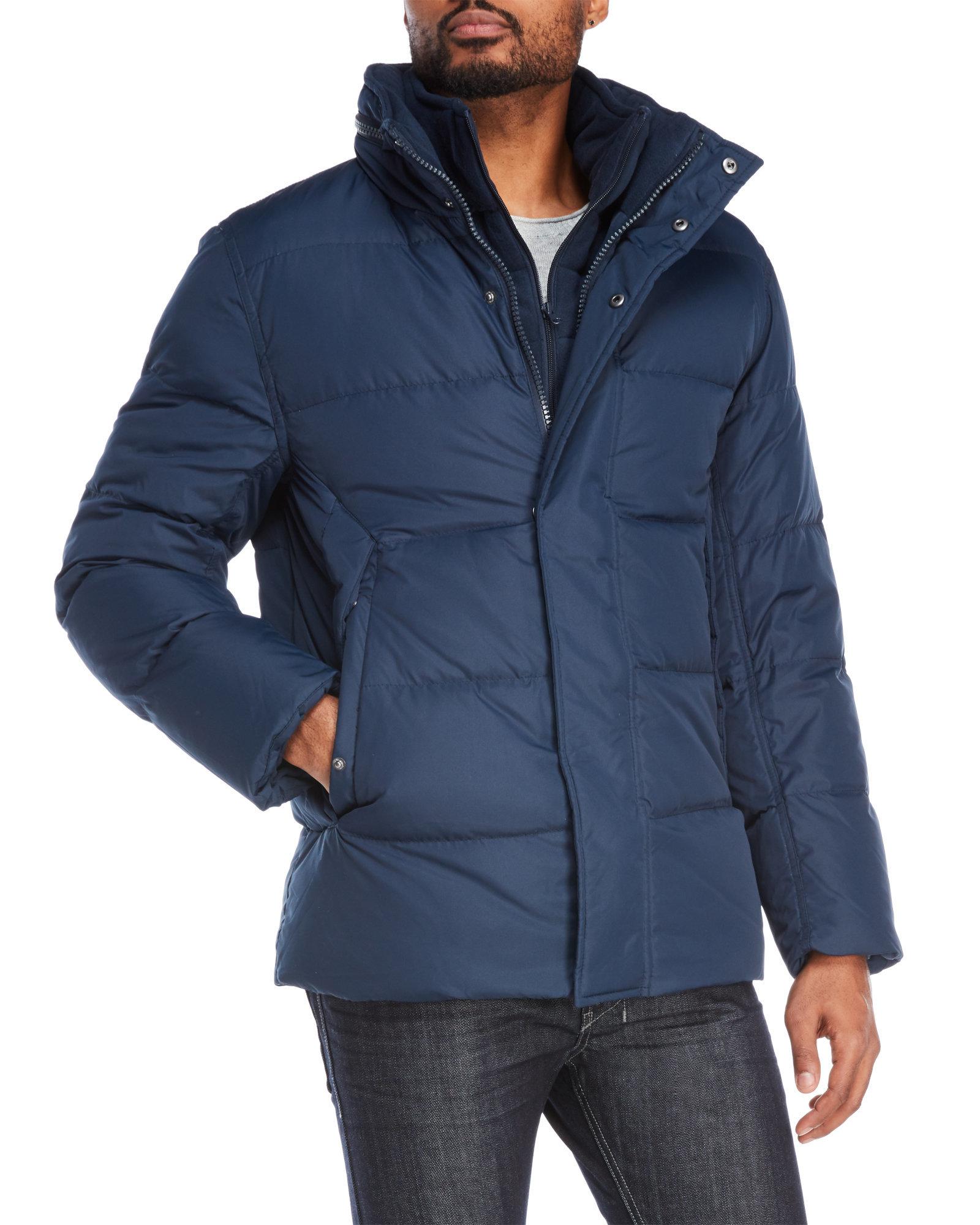 Download Marc New York Fleece Carlton Puffer Down Jacket in Blue ...