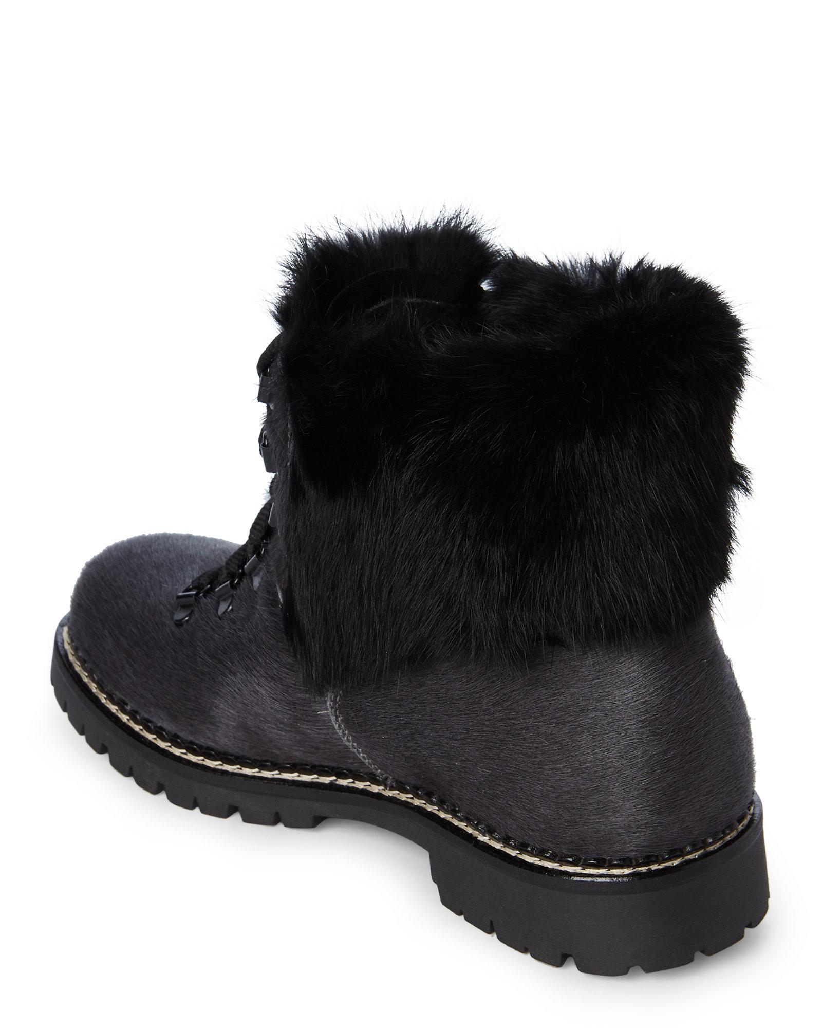 pajar rabbit fur winter boots