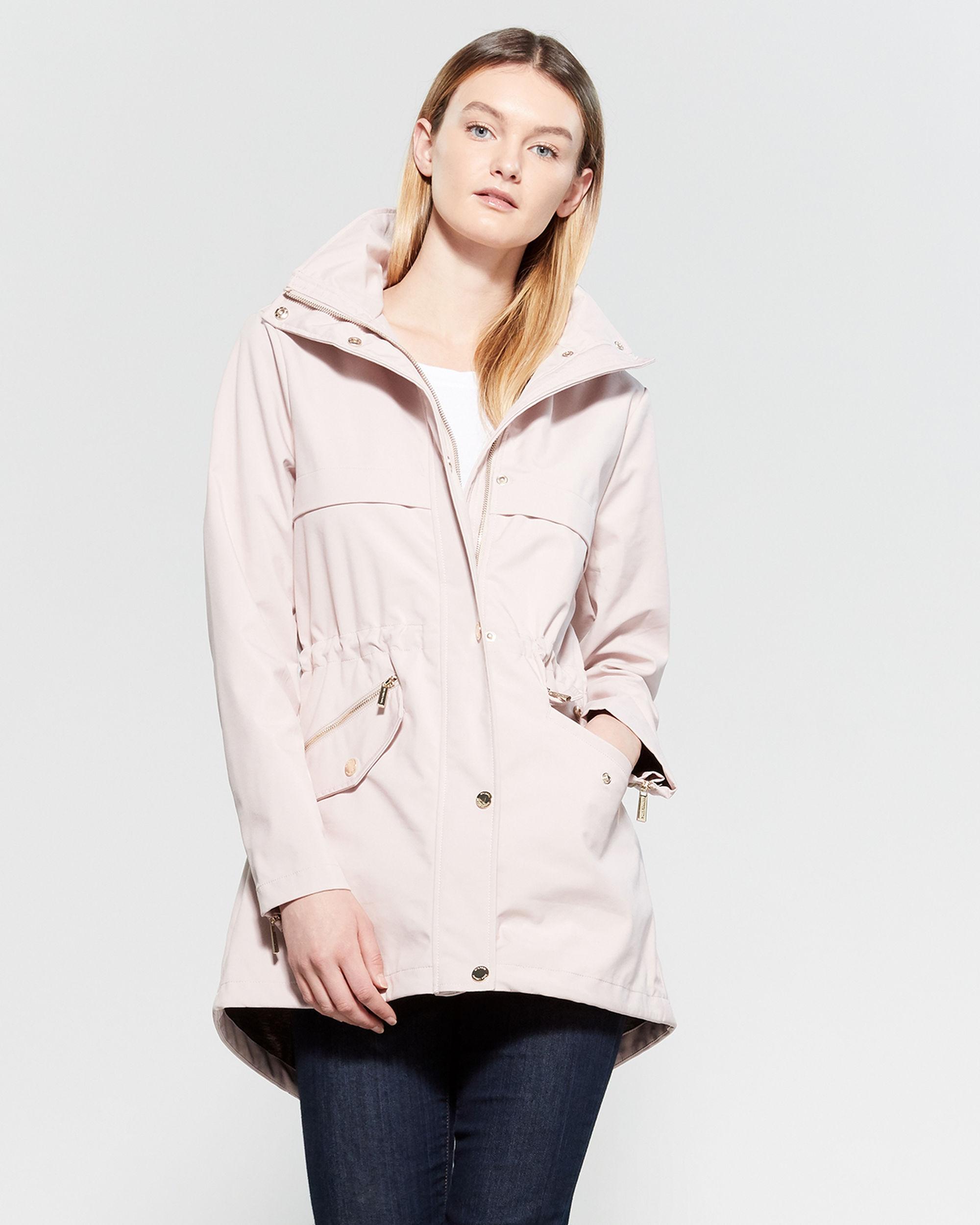 michael kors funnel neck hooded anorak