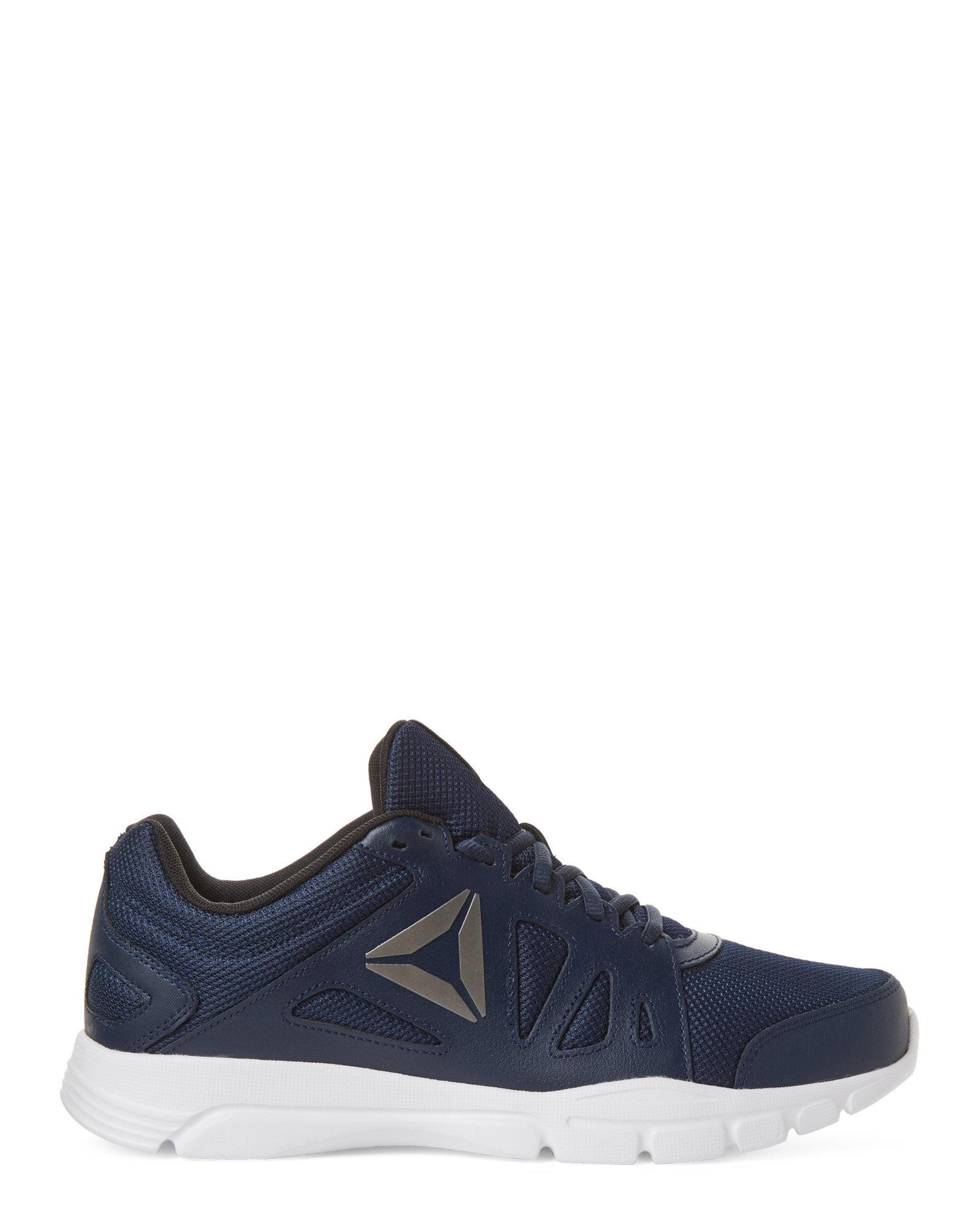 Reebok Leather Navy Trainfusion Nine 2.0 Running Sneakers in Blue Lyst
