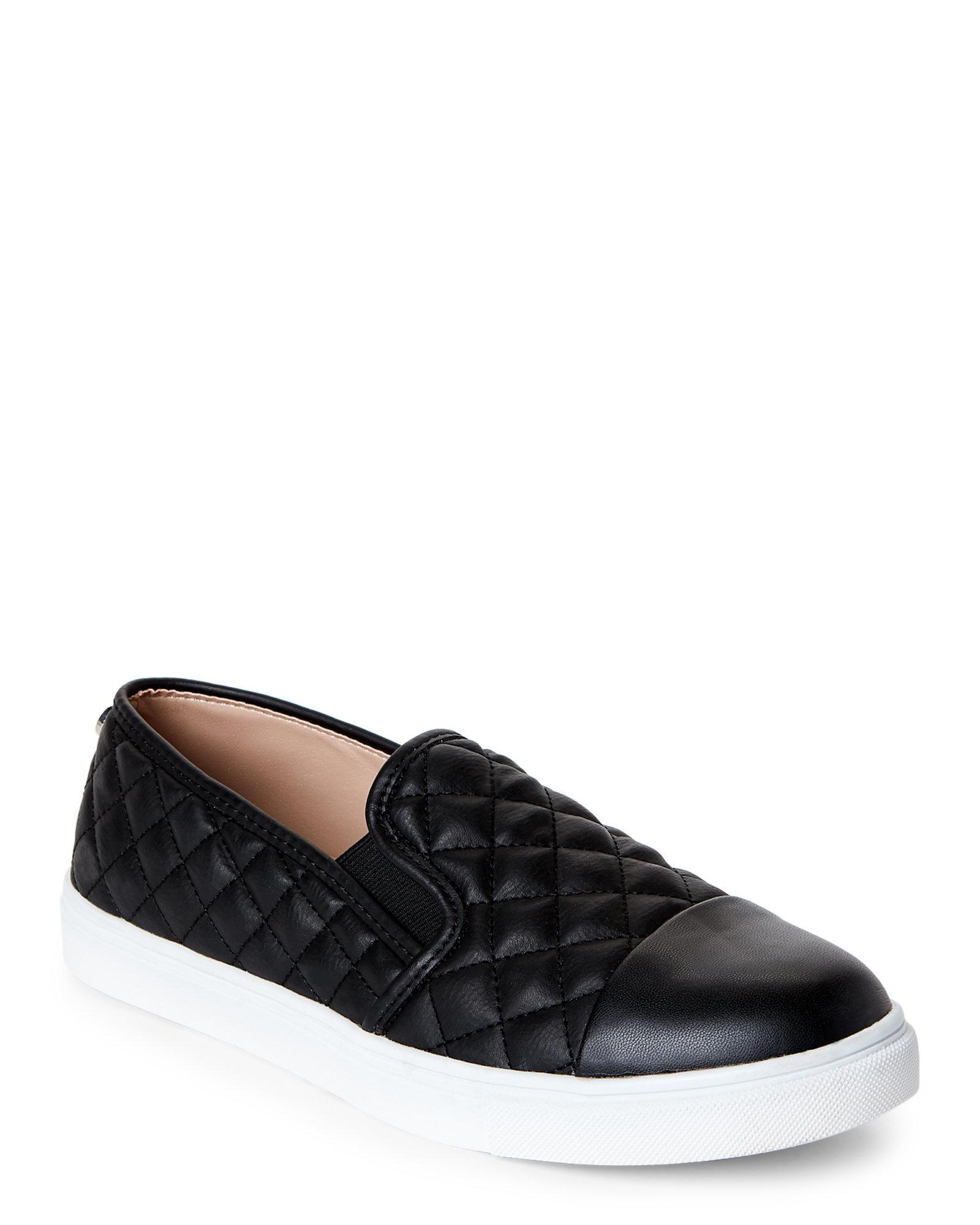 quilted slip on trainers