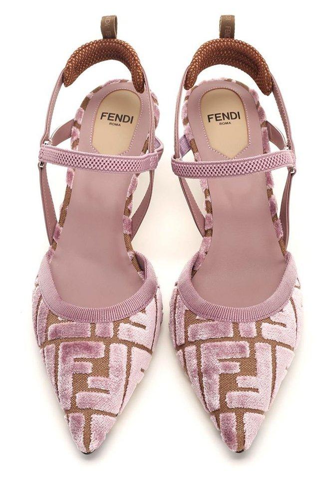 Fendi Colibri Lite Slingback Pumps in Pink Lyst UK