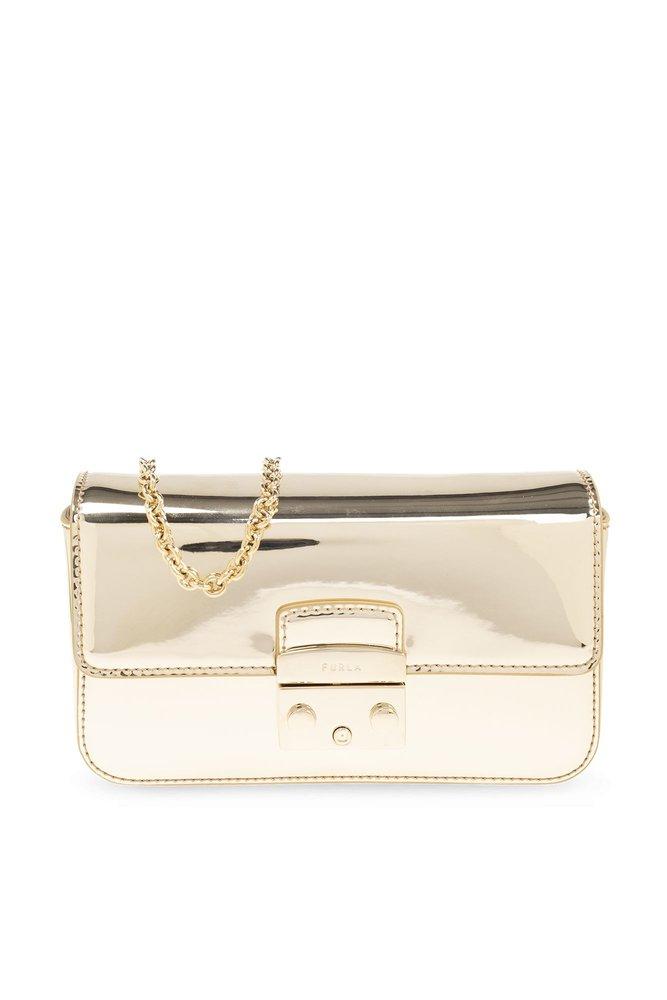 Furla metropolis Mini Shoulder Bag in Natural Lyst