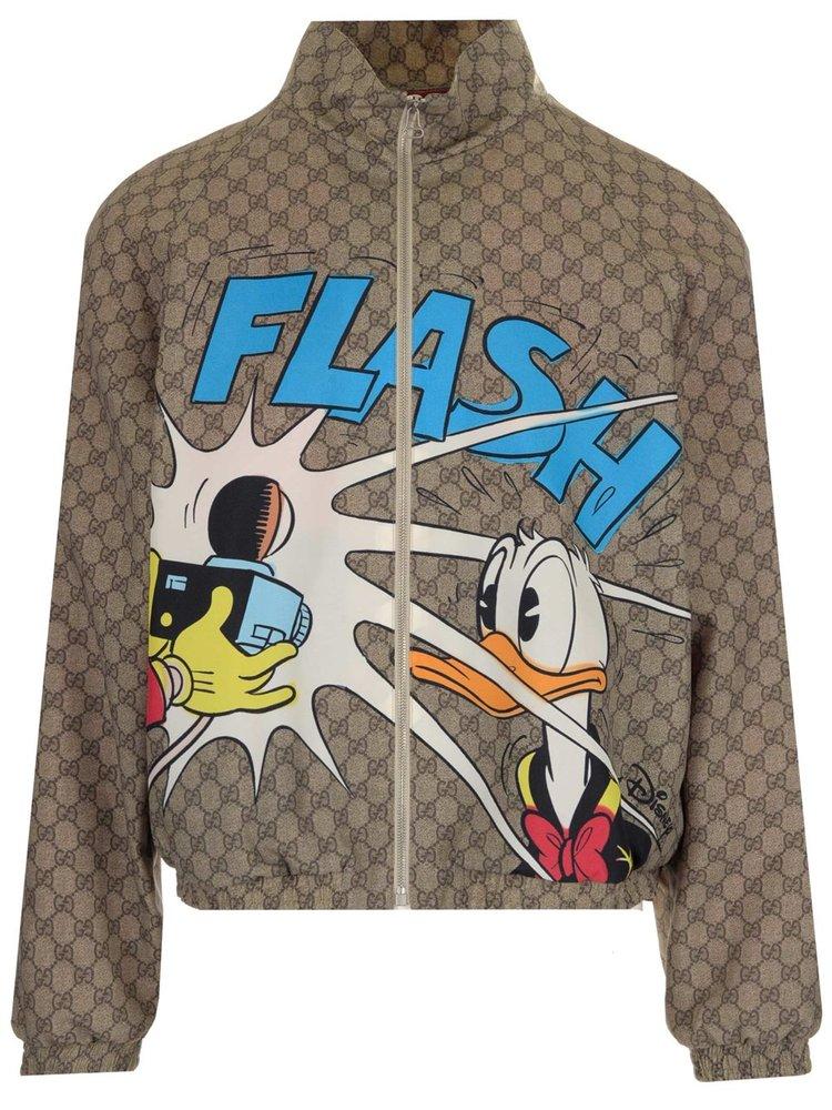 Gucci X Disney Donald Duck GG Jacket in Natural for Men | Lyst