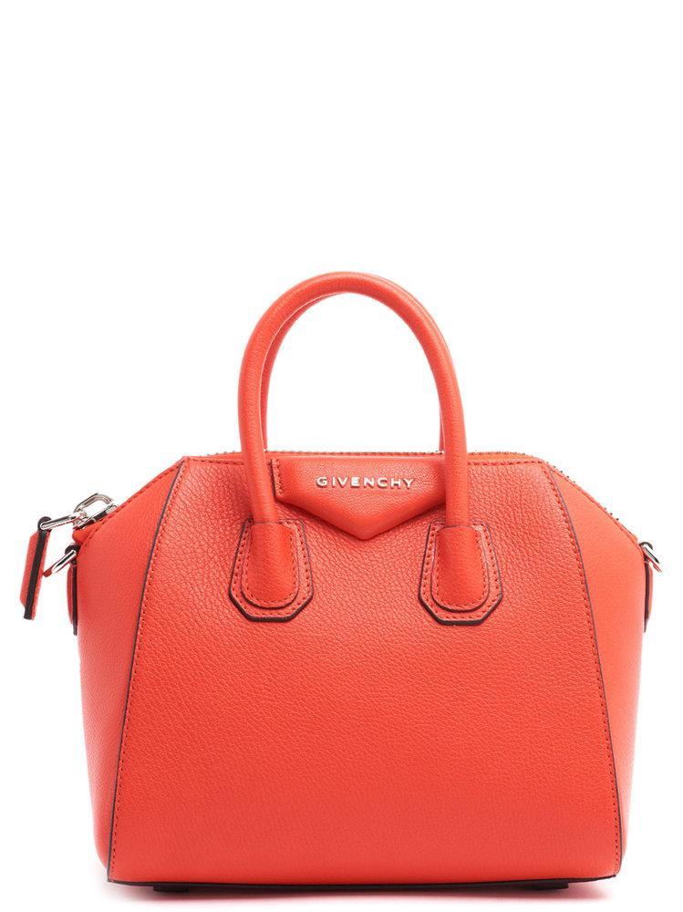 Givenchy Antigona Mini Bag In Red Leather | Lyst