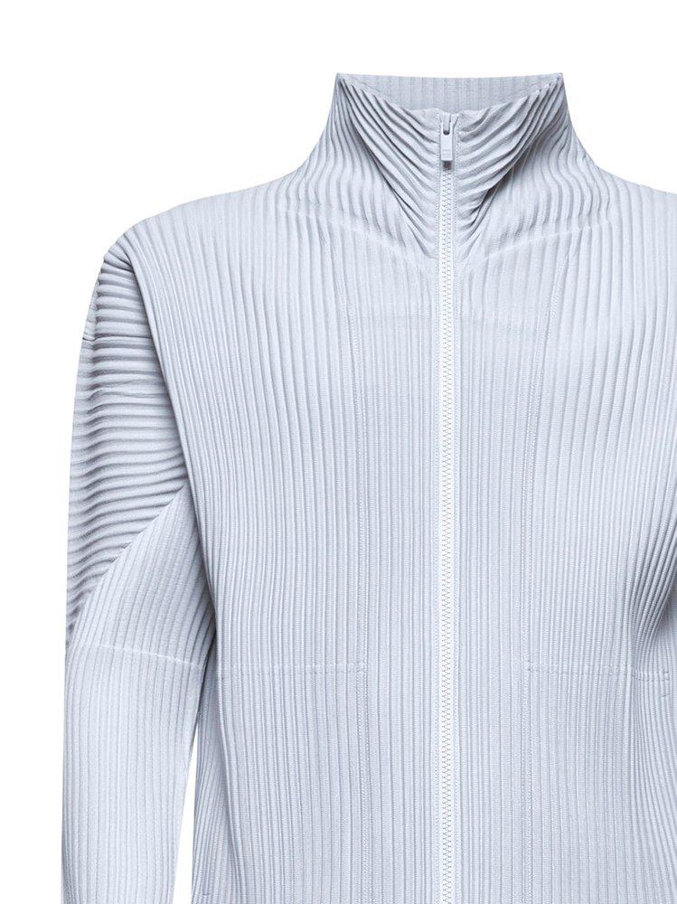 HOMME PLISSÉ ISSEY MIYAKE ジップアップ Homme Plissé Issey Miyake Pleated Zip-Up Cardigan | Harrods US