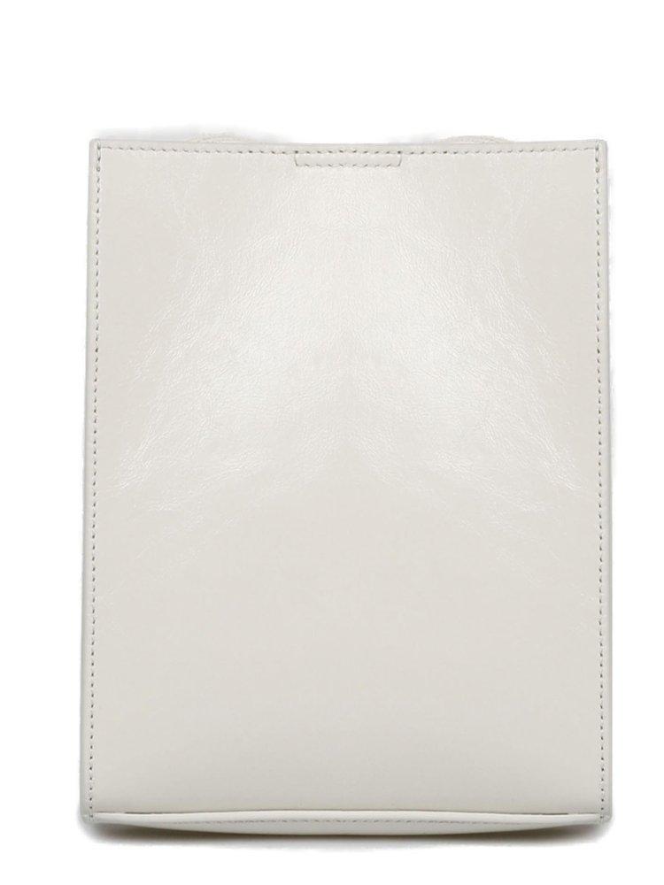 Jil Sander Leather Tangle Small Shoulder Bag in White for Men | Lyst