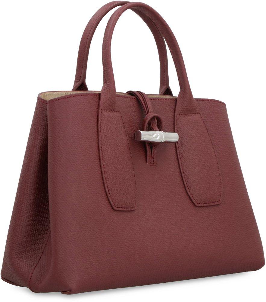 Longchamp M Roseau Leather Handbag in Brown | Lyst