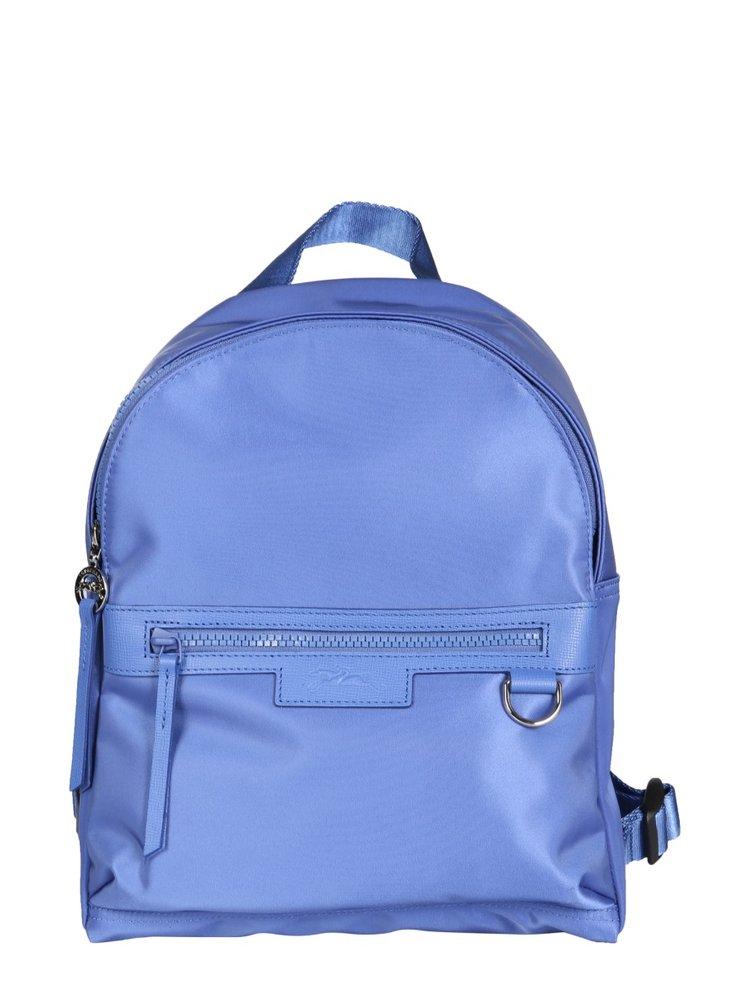 Longchamp Extra Small Le Pliage Cuir Backpack Blue, $314