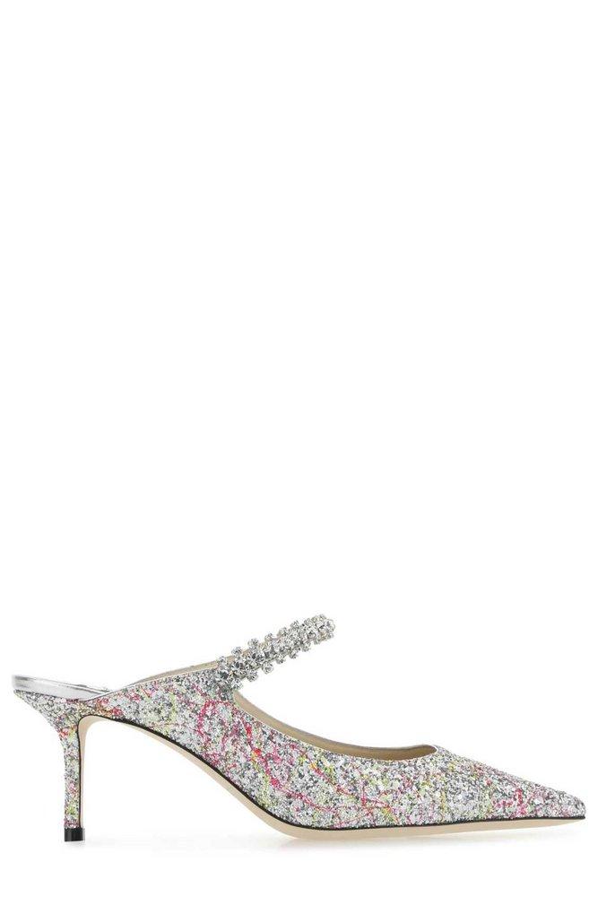 Jimmy Choo Bing Crystal Embellished Pumps in White Lyst