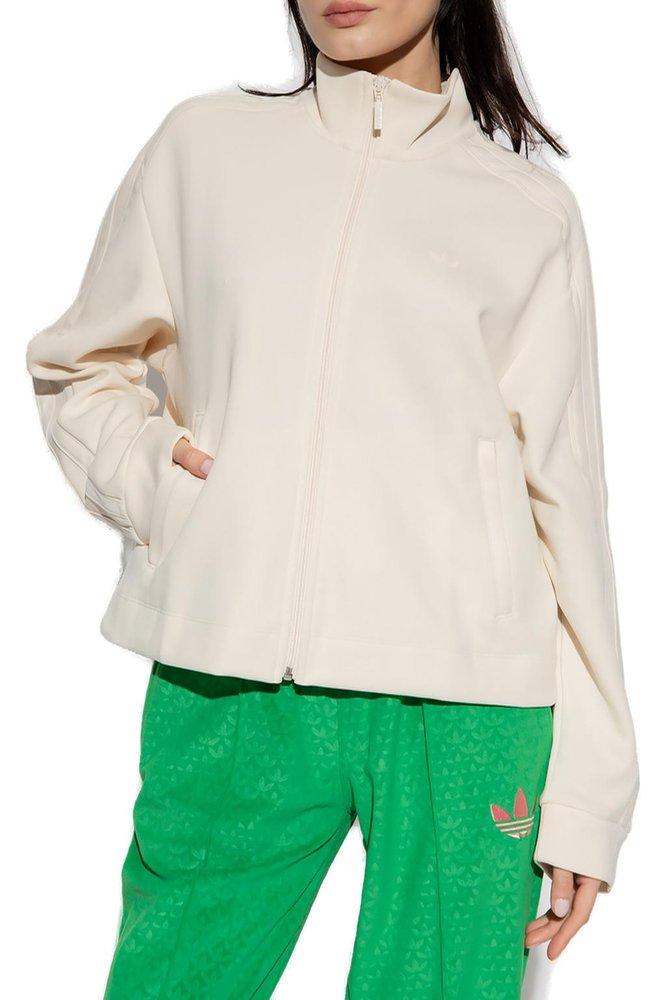 adidas Originals Adicolor Contempo Chunky Striped Track Jacket in White |  Lyst