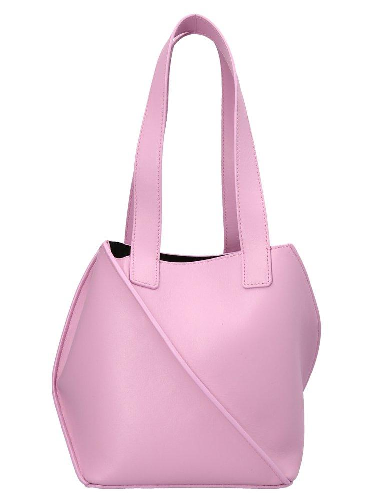 Yuzefi Logo Embossed Tote Bag in Pink | Lyst