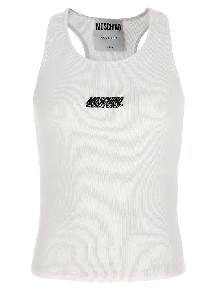 Moschino logo-embroidered shirt - White