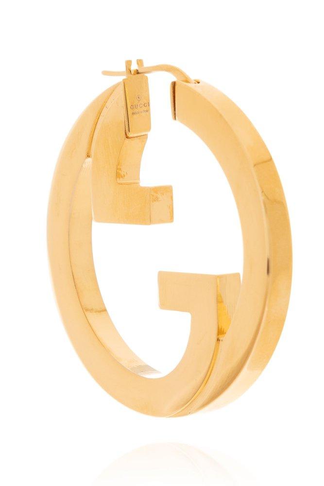 Gucci gold hoop earrings deals