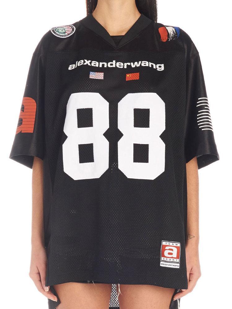 Alexander Wang Black 88 Oversize T-shirt | Lyst