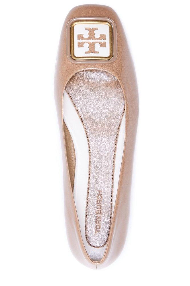 Tory burch ballerina on sale beige