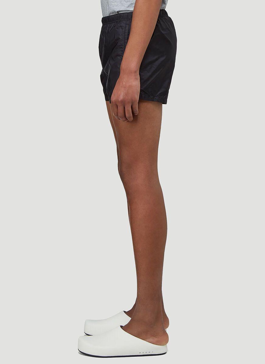 prada nylon shorts men's