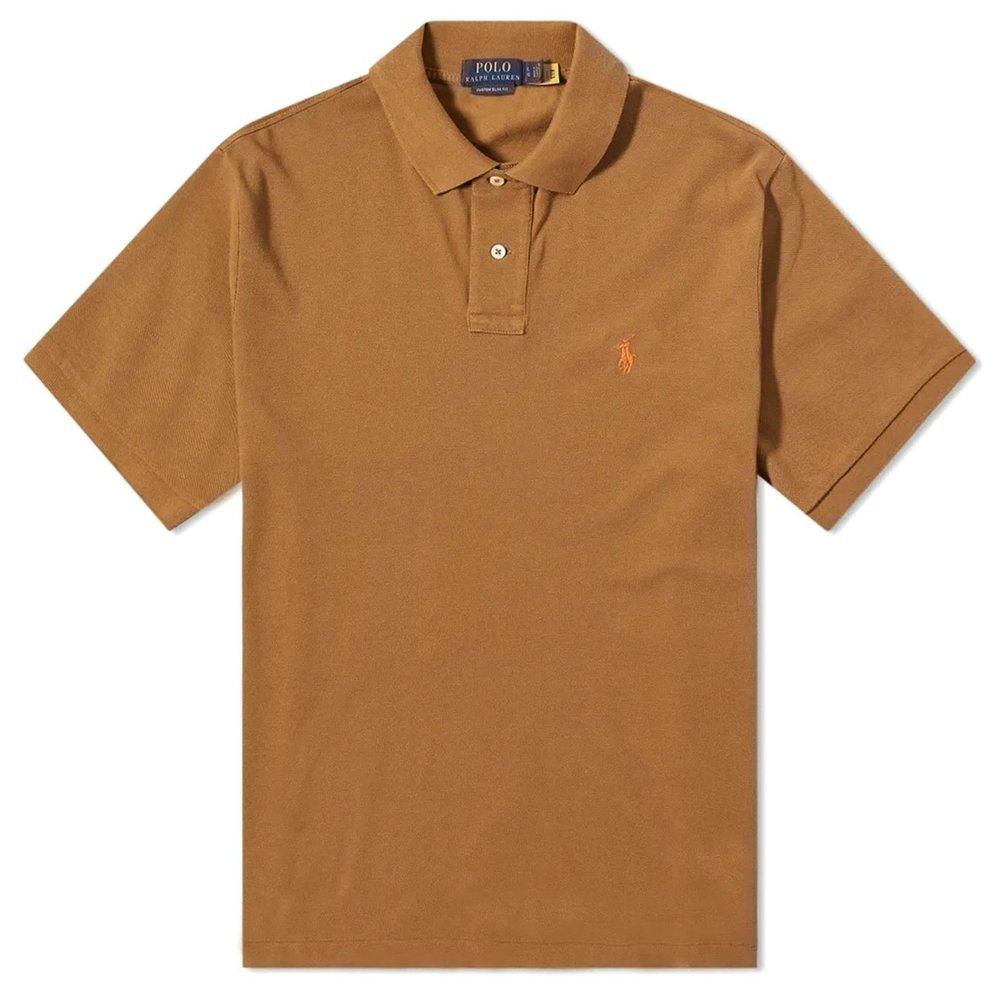 Brown polo ralph lauren shirt hot sale