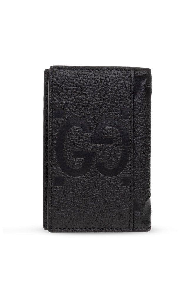 Gucci Black & Grey Gg Supreme Kingsnake Card Holder - 1058 Grey