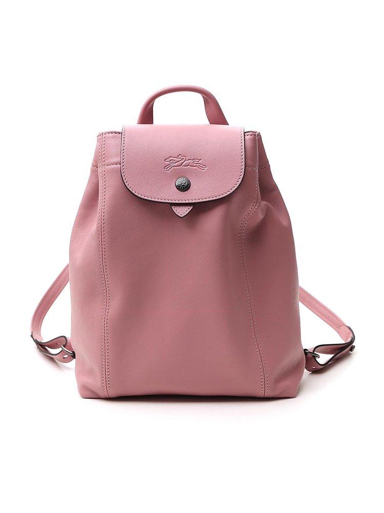 Longchamp Le Pliage Cuir Backpack in Pink | Lyst