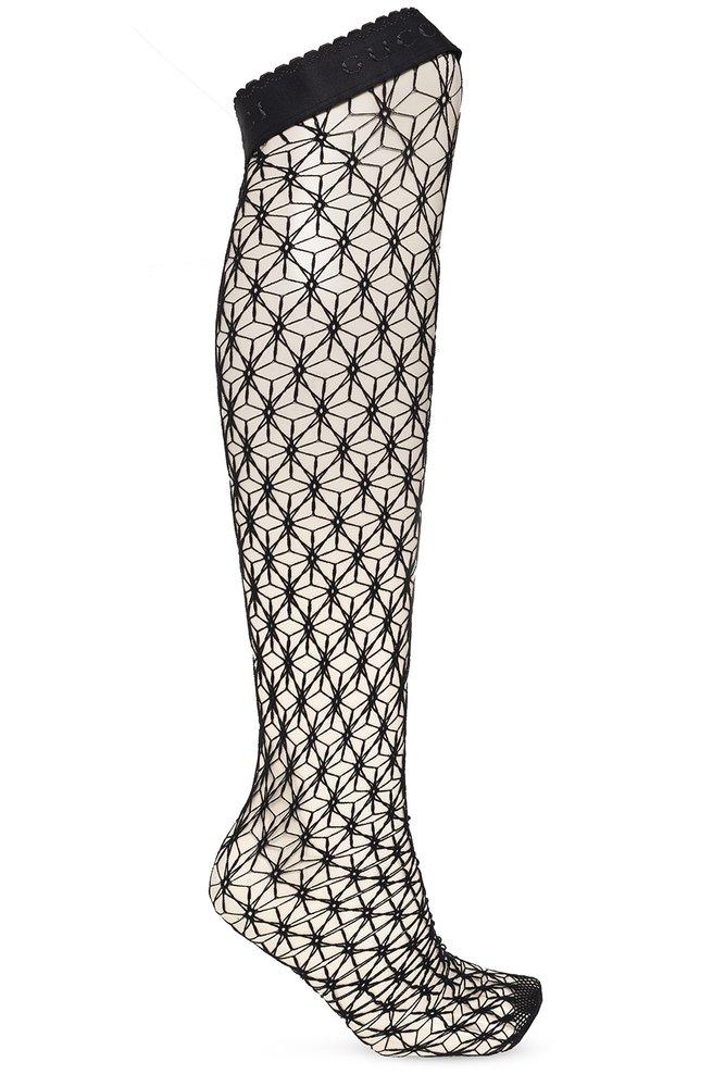 Gucci Patterned Stockings In Black Lyst