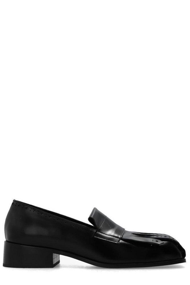 RAF SIMONS ブローグ スクエアトゥ ミュール 231M914 0099 Raf Simons Brogue Square-Toe Mules – Cettire