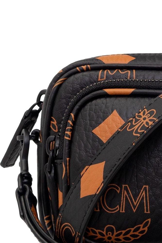 Mcm Kl Visetos Mini Crossbody Bag In Brown