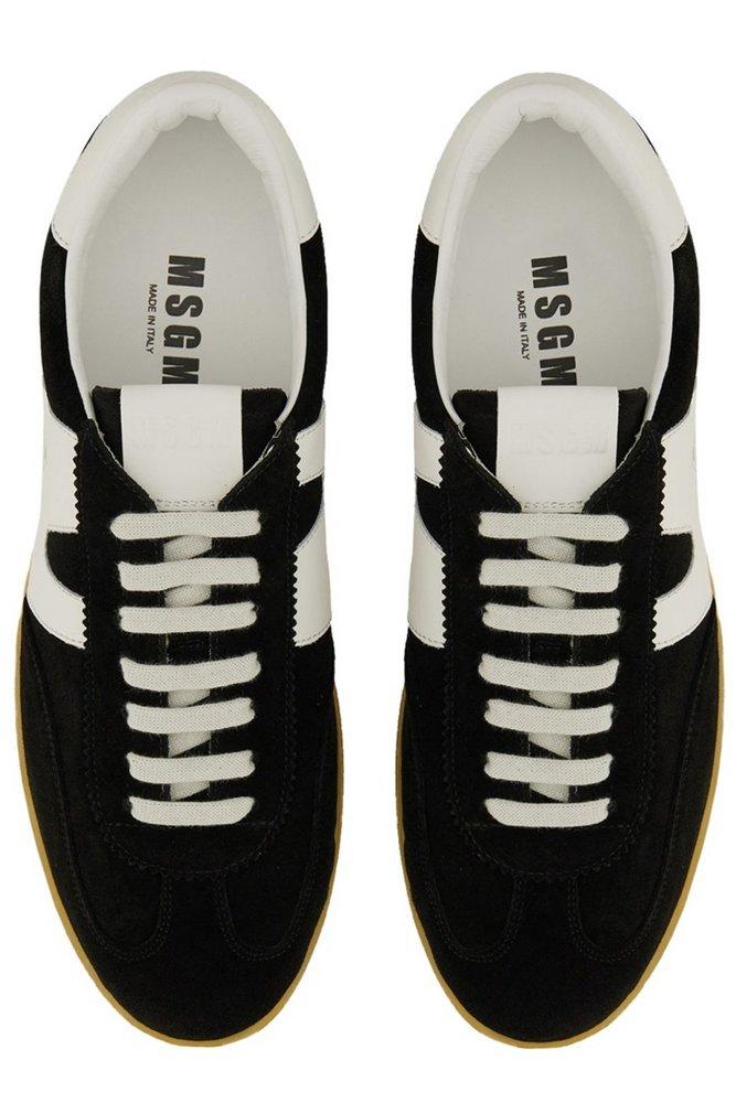 スニーカー MSGM RETRO LEATHER SNEAKER MSGM Low-top sneakers for Men | Online Sale up to 78% off