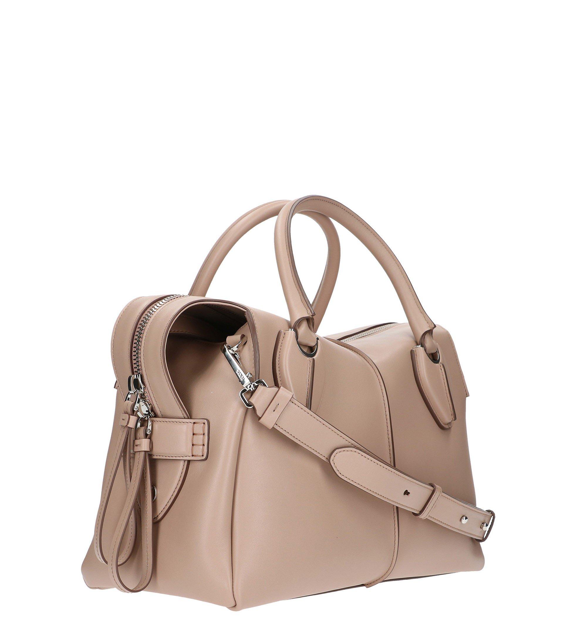 Tod's Leather D-styling Medium Tote Bag in Pink - Lyst