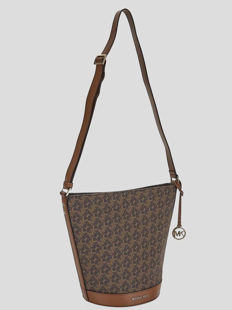 Michael Kors logo-lettering tote bag - Brown