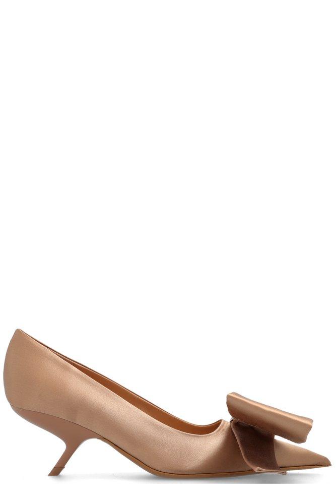ferragamo double bow pump