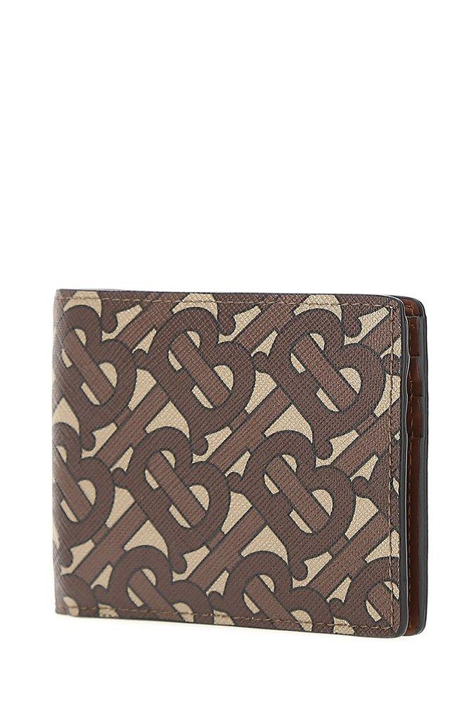 Burberry brown best sale leather wallet