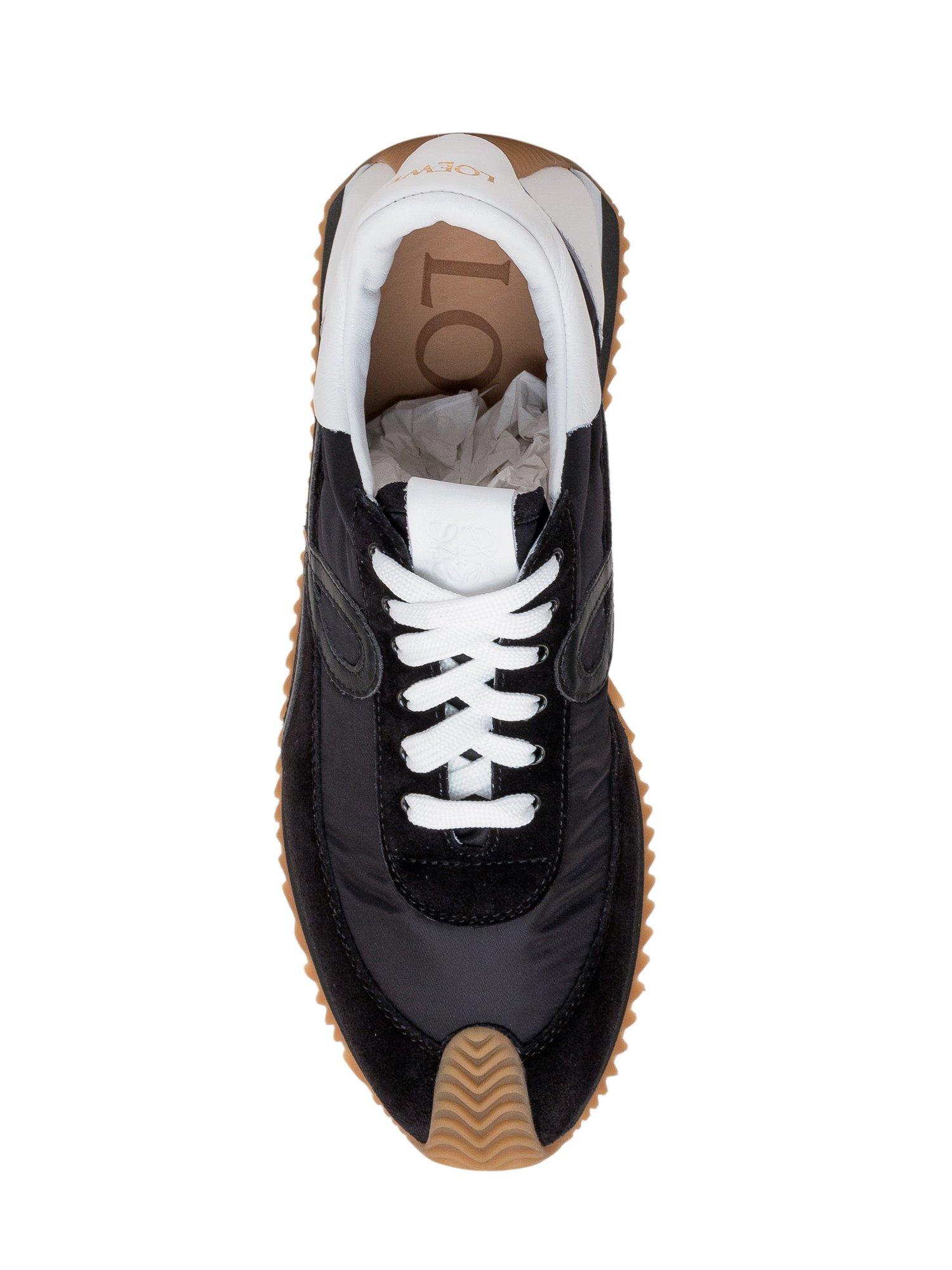 Loewe Leather Flow Runner Sneakers in Black for Men Lyst