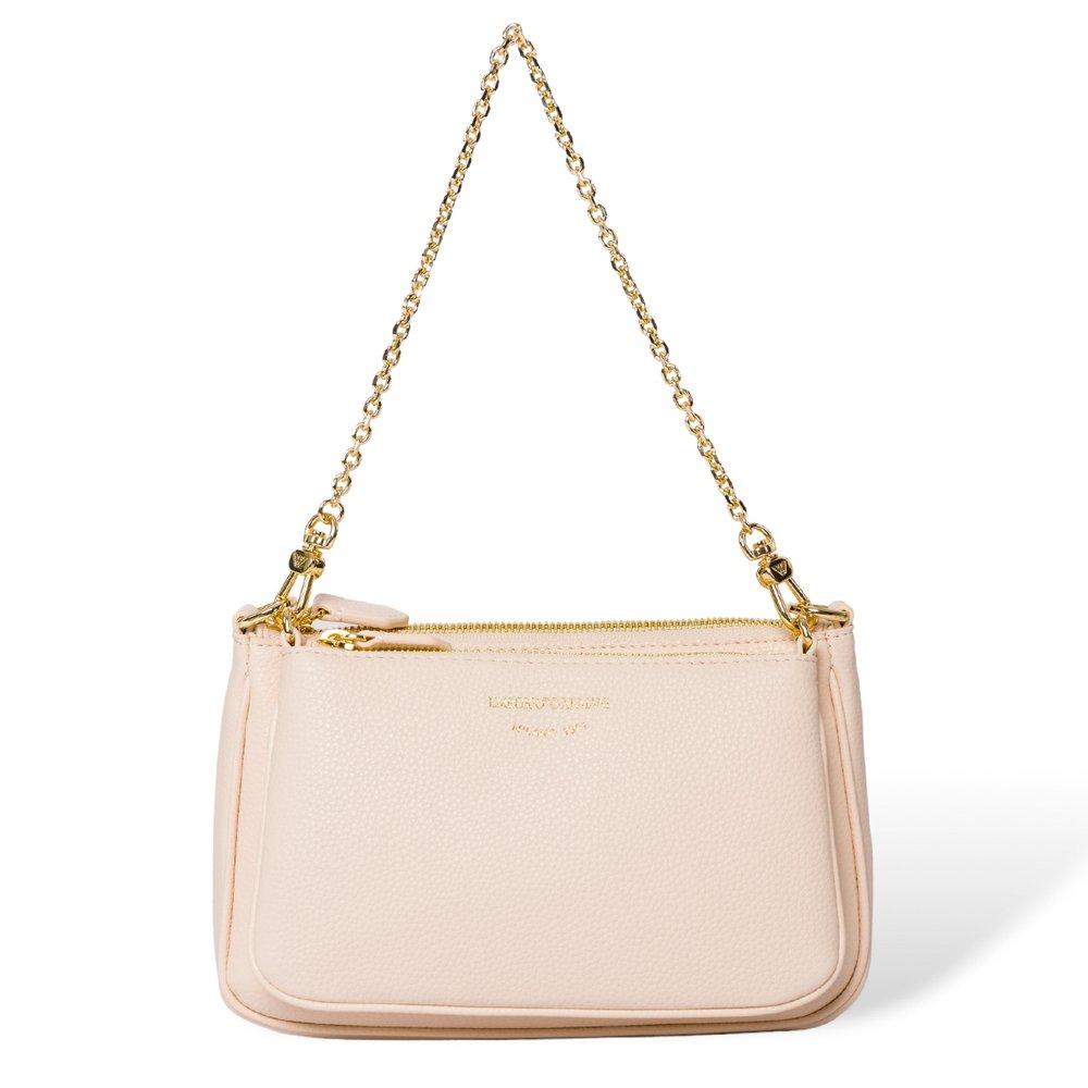 Emporio Armani Logoprinted Zipped Crossbody Bag in Natural Lyst