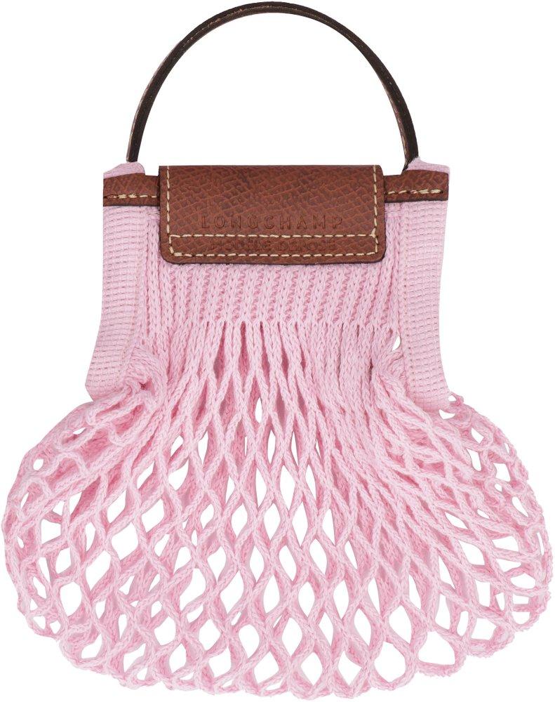 Longchamp Le Pliage Filet Crossbody Bag in Pink