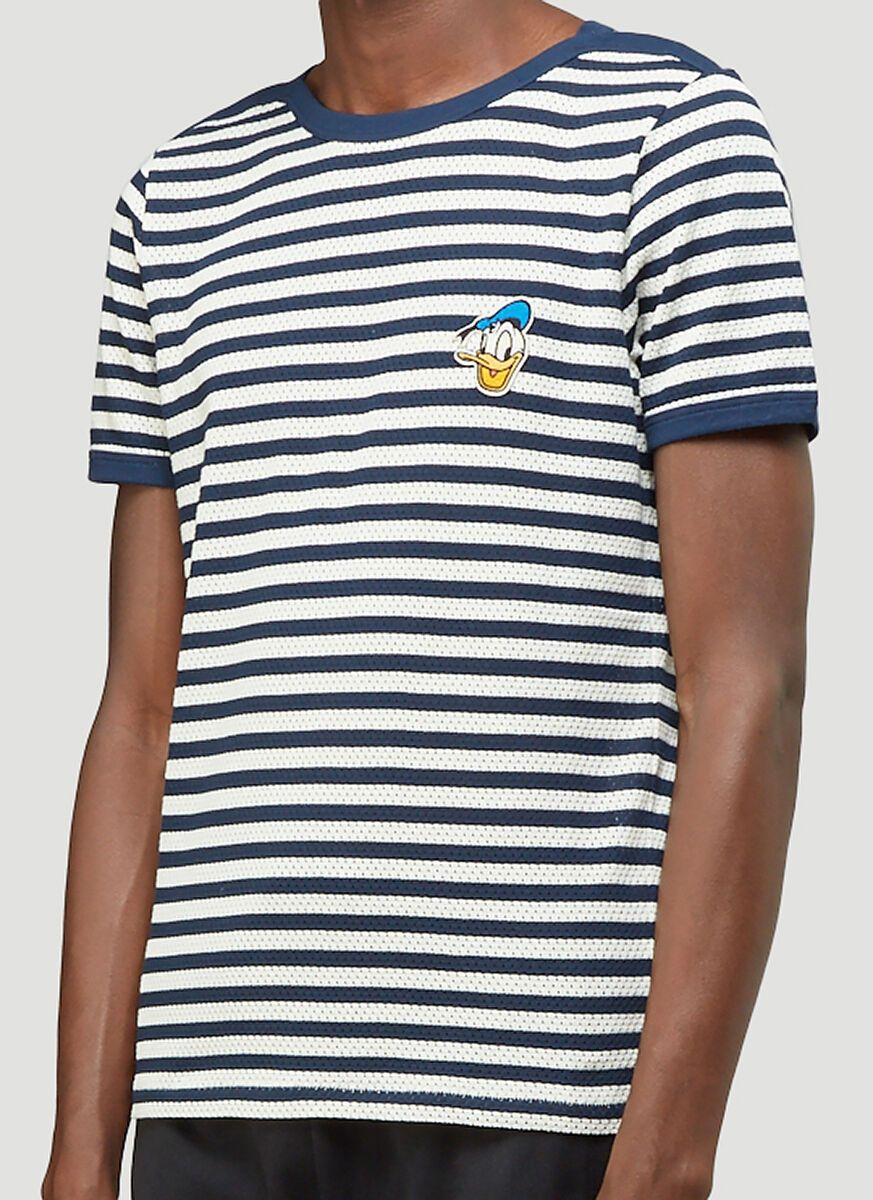 Gucci X Disney Donald Duck Striped T-shirt in Blue for Men | Lyst