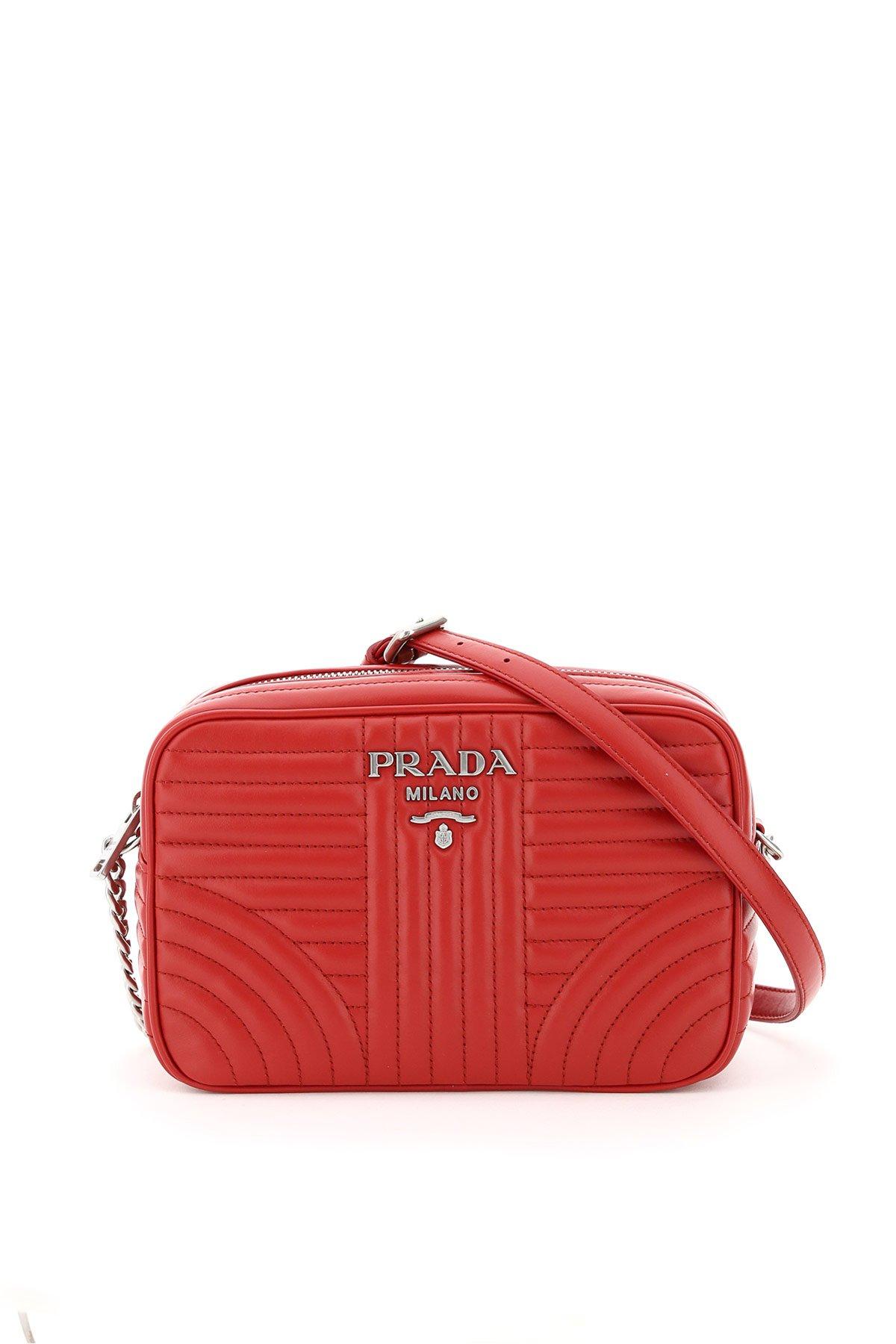 prada camera bag red