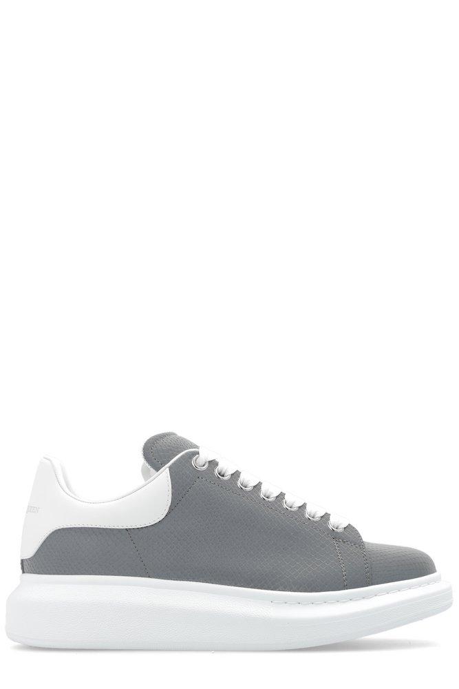 Stylish and Trendy Alexander McQueen Black and White Reflective Oversized  Sneakers