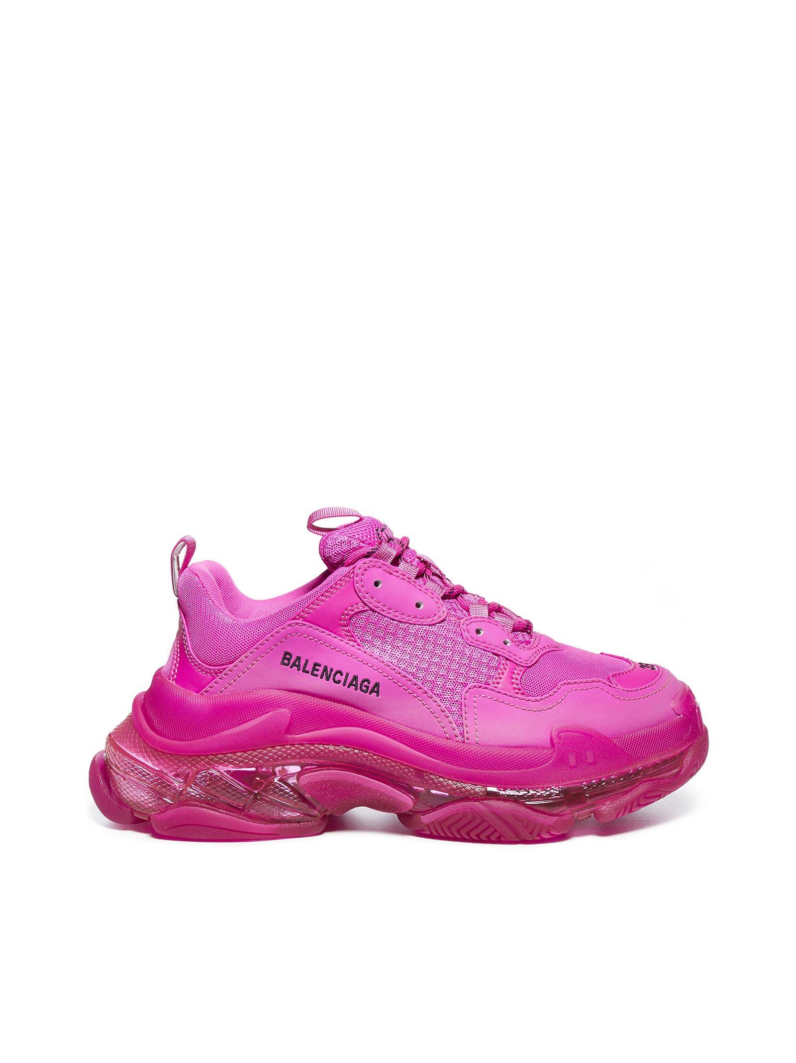 pink triple s trainers