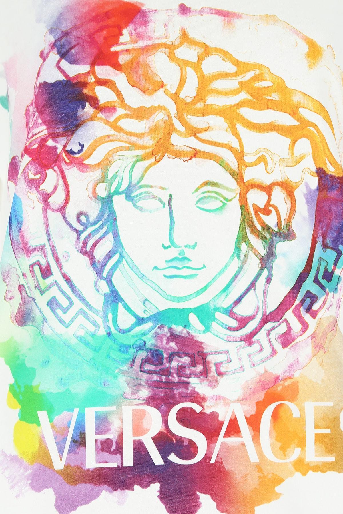 Versace Medusa logo fashion luxury brand clothes illustration