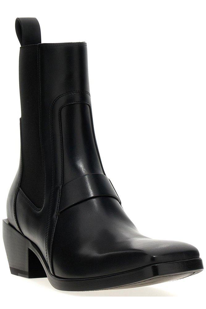 Rick Owens Square toe Boots in Black for Men Lyst