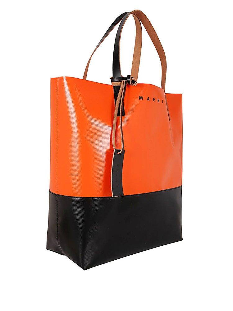 Marni Two Tone Tribeca Tote Bag in Orange for Men Mens Bags Tote bags 