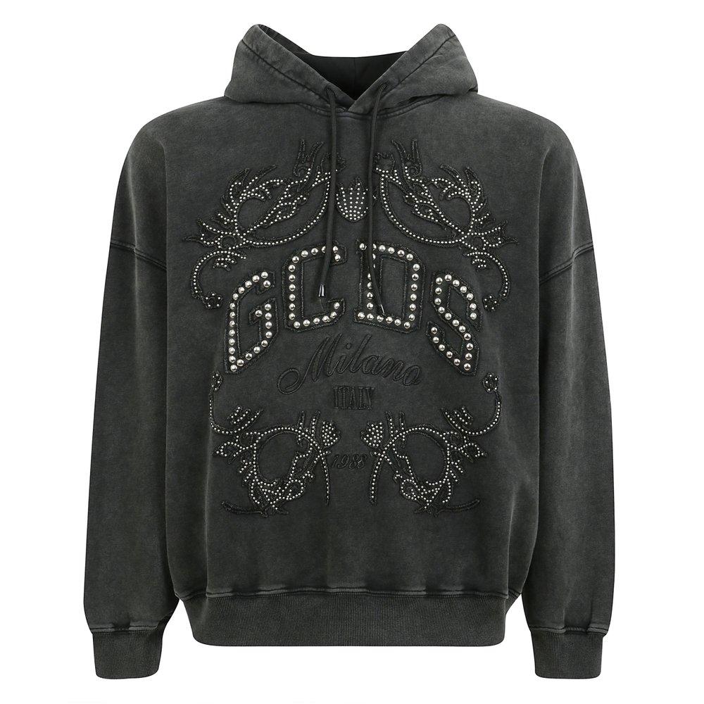 パーカー・フーディ GCDS Men Sweater SS23M100180 BLACK Men′s Sweaters and Cardigans: turtlenecks, pullovers | GCDS
