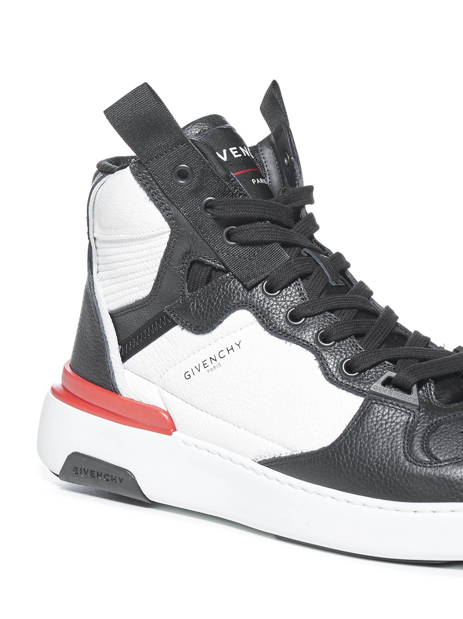 Givenchy Leather Wing High Top Sneakers in Black (Grey) for Men - Lyst