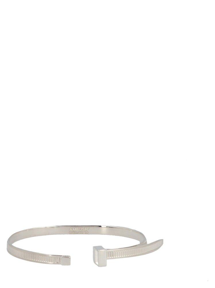 ★AMBUSH★ Cable Tie Bracelet Silver 1200042105 Ambush Zip Tie Bracelet Silver | END. (US)